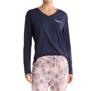 Nautica 2-Piece Printed Floral Pajamas Set Pink Multi NWT M L XL